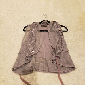 Cute light vest cover brownish gray